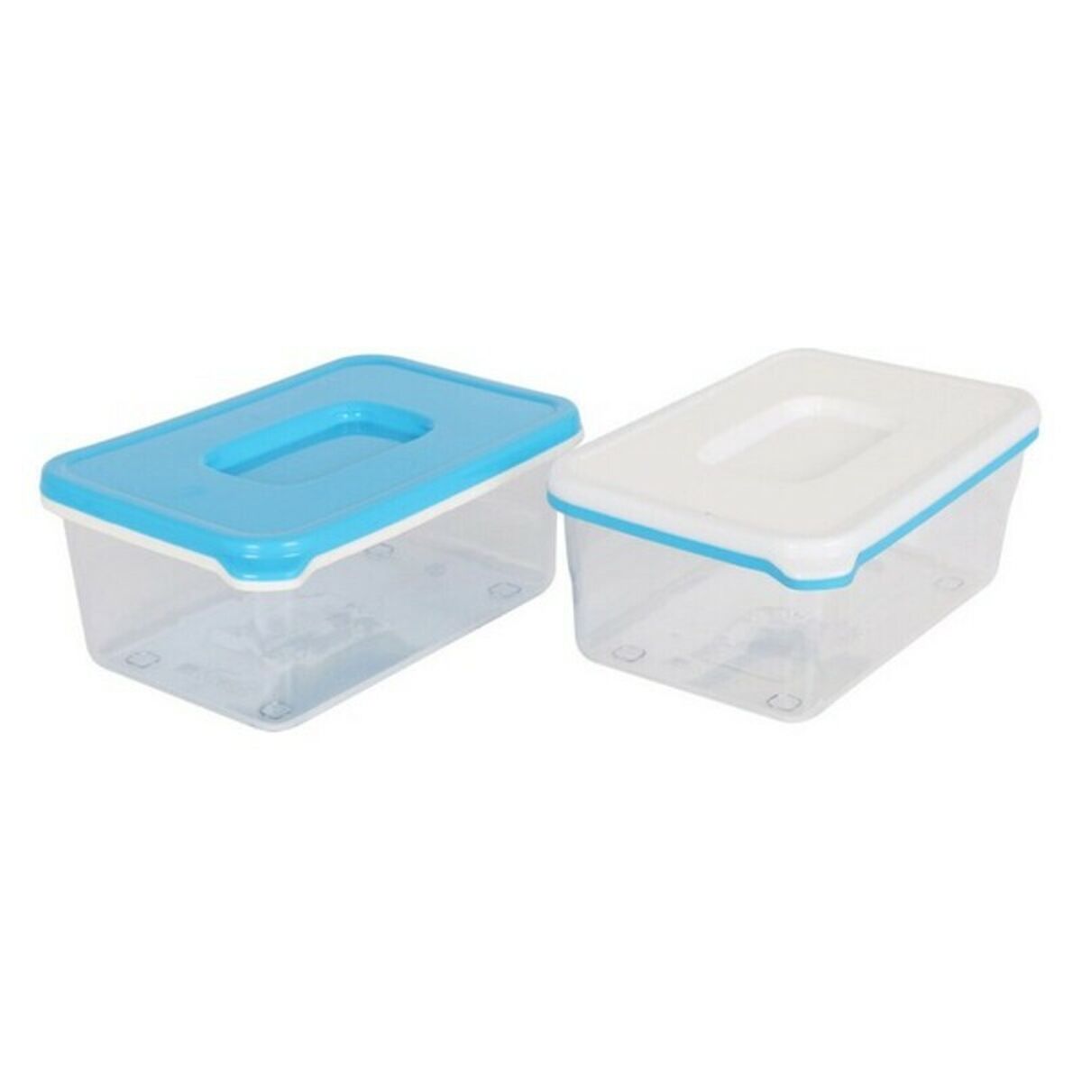 Rechteckige Lunchbox mit Deckel White & Blue Lang