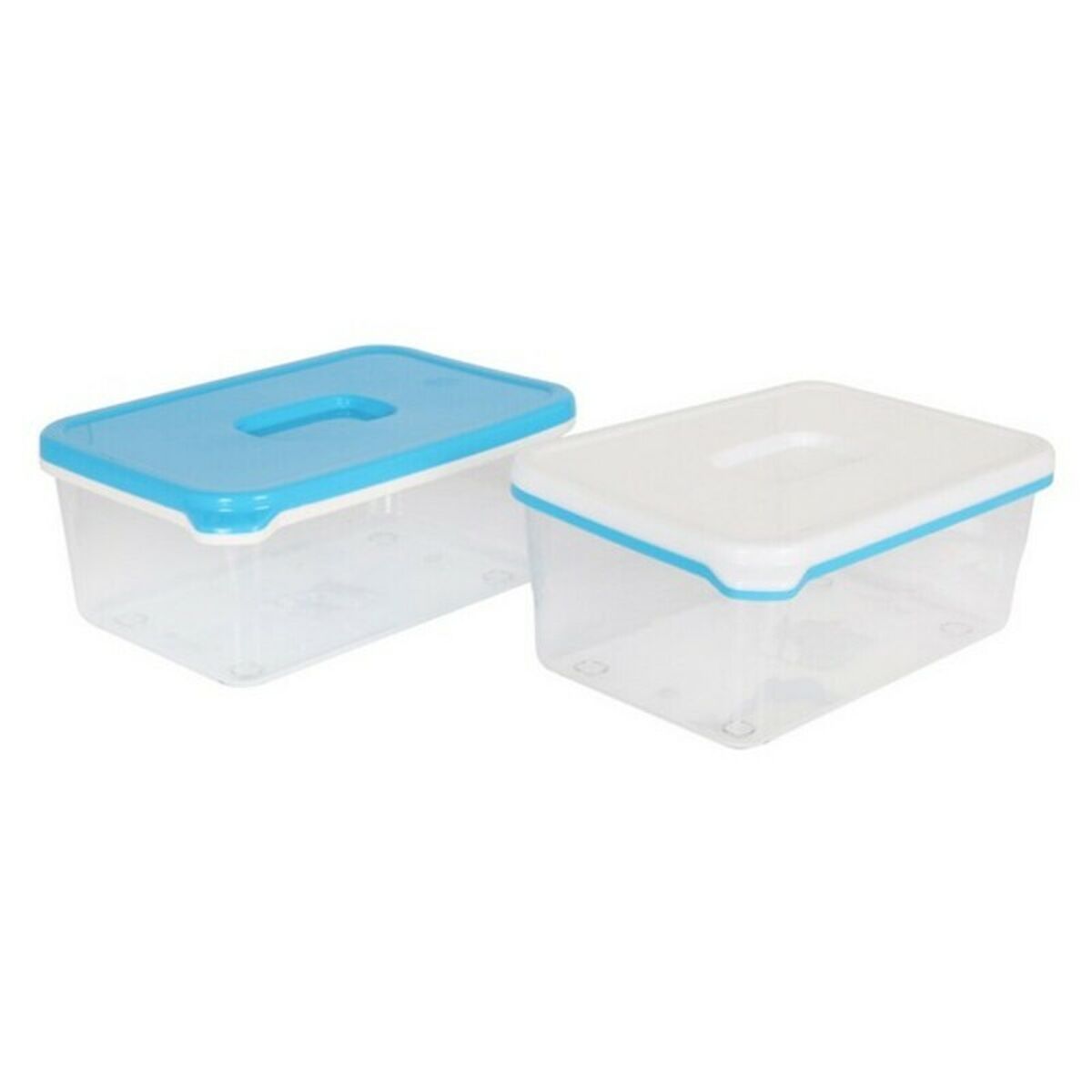 Rechteckige Lunchbox mit Deckel White & Blue Lang