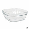 Salatschüssel Duralex Lys Stapelbar 3 L 23 x 23 x 9 cm (12 Stück)